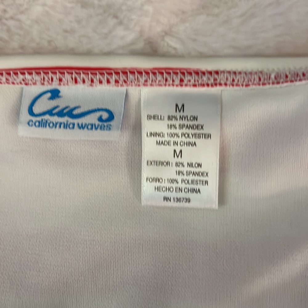 Red White Blue California Waves 2 piece SZ med - Picture 7 of 7